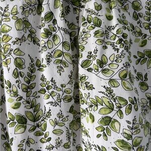 Sara Campbell Green Leaf Pattern Cotton Dress
